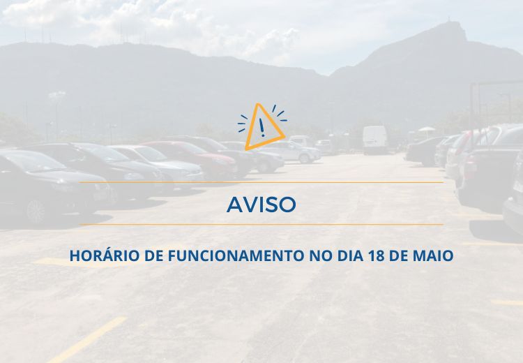 Funcionamento do Clube no dia 18 de maio