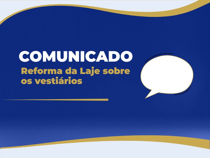 Reforma da Laje sobre os vestiários
