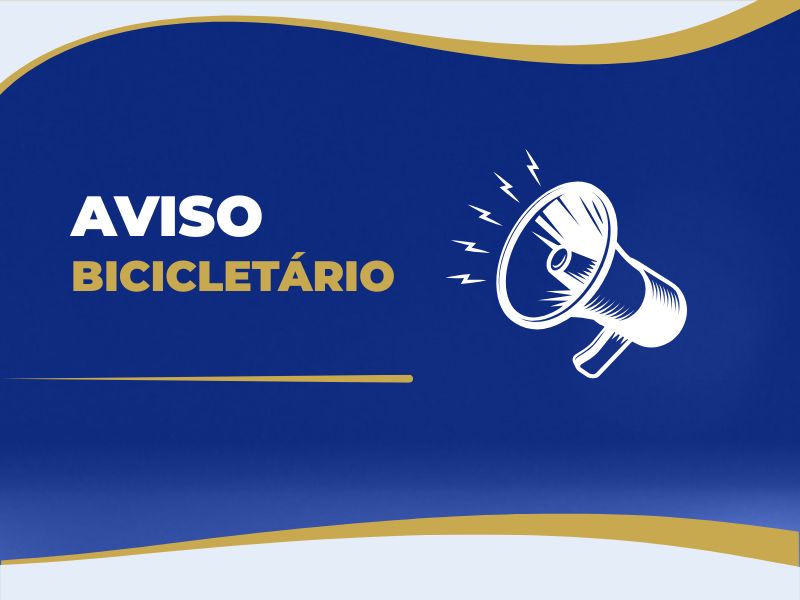 Aviso: Bicicletário